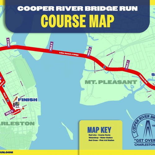 Cooper River Bridge Run Maps